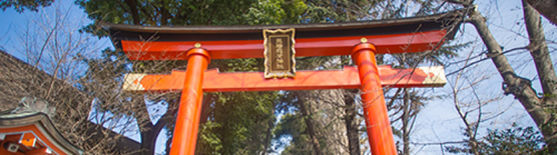 神社への道案内